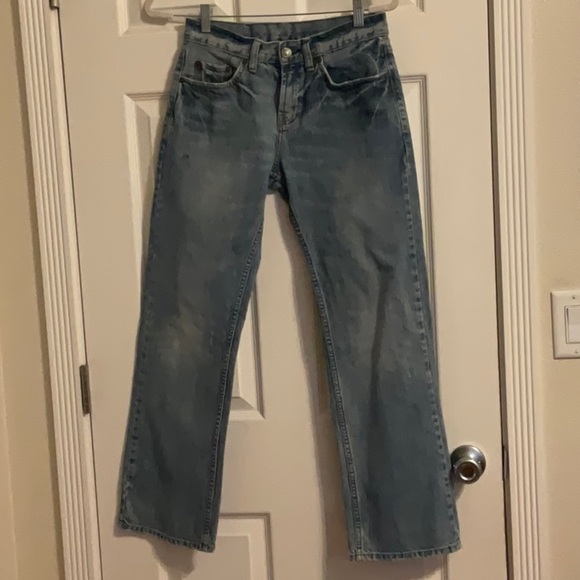 Bullhead young men’s jeans bundle. 2 blue jeans 100 percent cotton, 1 tan jeans - Picture 7 of 16